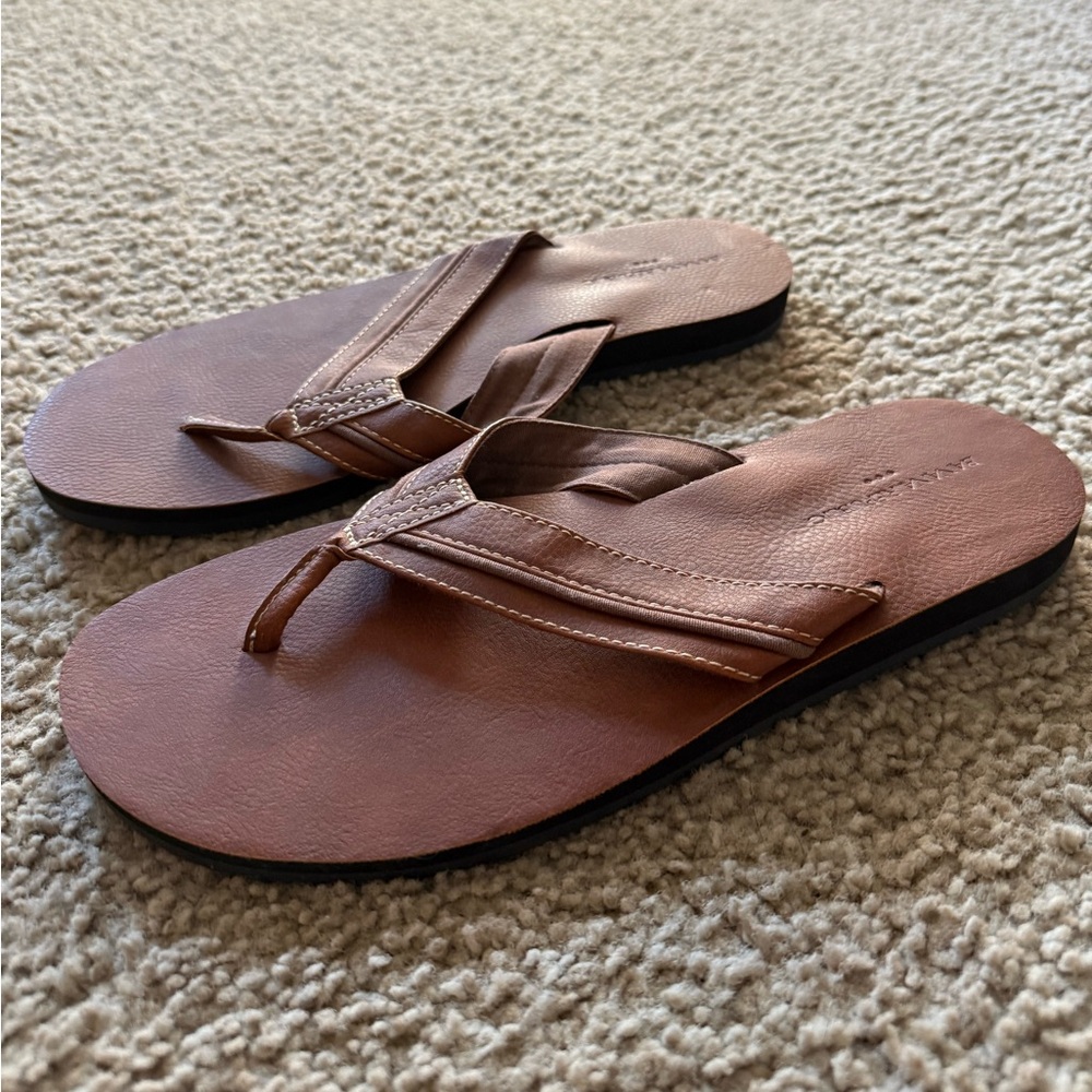 Banana Republic Brown Sandals Classic Thong Style